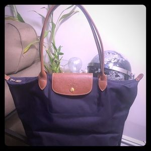 Longchamp Large “Le Pliage” Tote - Purple